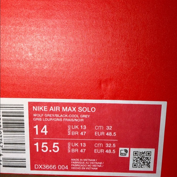 Nike Air Max Solo Wolf Grey DX3666-004 Men’s Size 14 - Picture 6 of 6